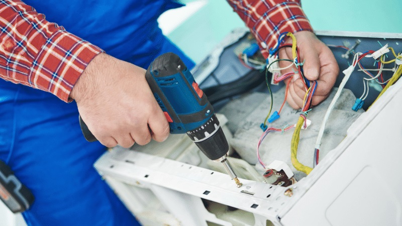 Haymana Fujitsu Fujitsu çamaşır makinesi kart tamiri – Su almama arızası orijinal parça ile giderildi. - Teknik servis örneği
